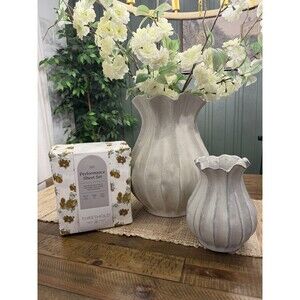 King 400 Thread Count Performance Sheet Set Gold Blurred Floral - Threshold NEW